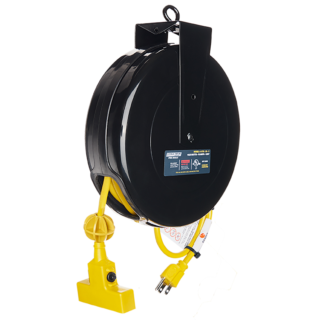 14 AWG Retractable Power Cable Reels Stage Ninja