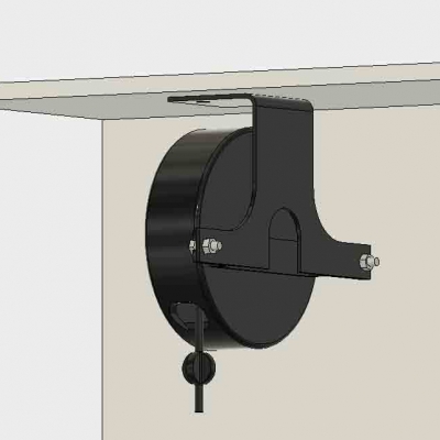 retractable usb 2.0 retractable reel 20' foot cable cord flat mount table  mount cart mount