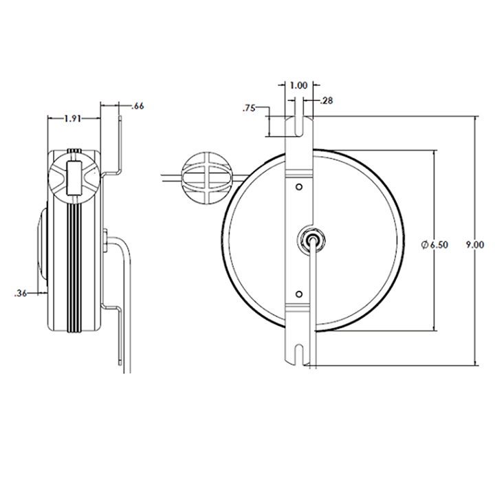 CAT6 15ft Retractable Data Cable Reel